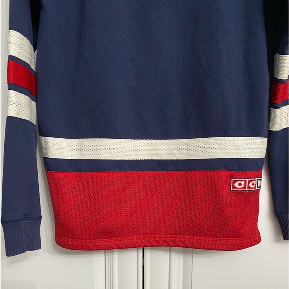 CCM Youth Large 14-16 Montreal Canadiens Hockey Team Hoodie Sports Jersey - Picture 7 of 10